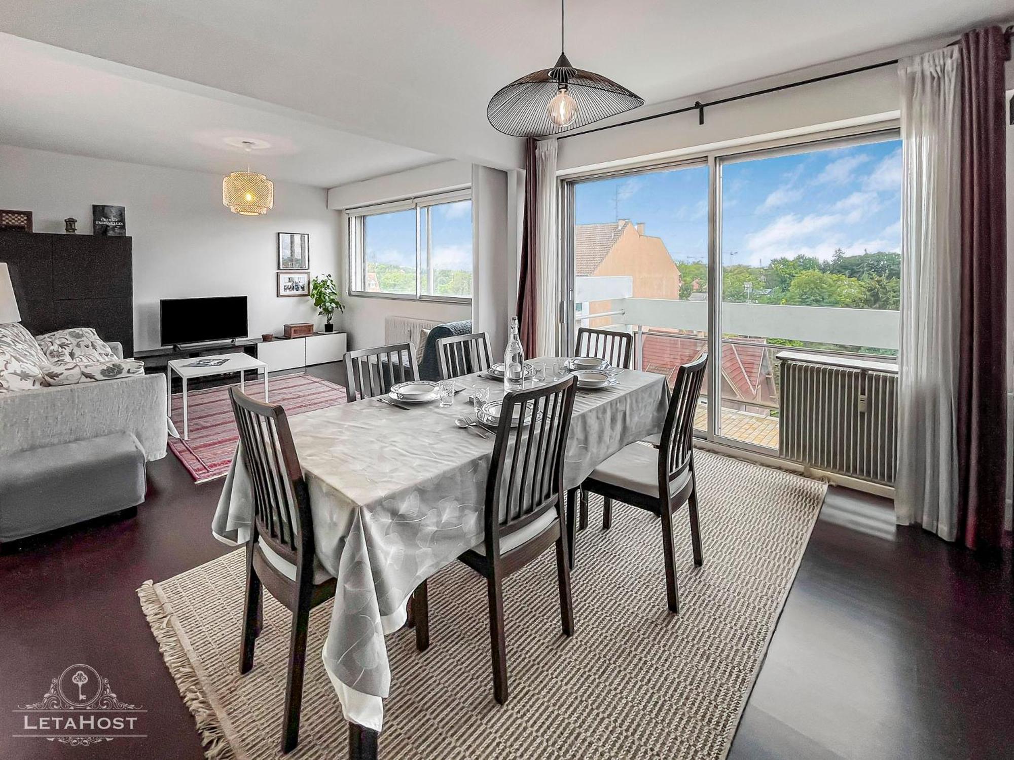 Apartamento Vue Degagee, Cuisine Moderne Et Wifi Estrasburgo Exterior foto